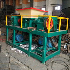 鐵屑雙軸撕碎機 車床鋼削刨花粉碎設備 志乾 鋼屑壓塊撕碎機廠家高清圖片 高清大圖